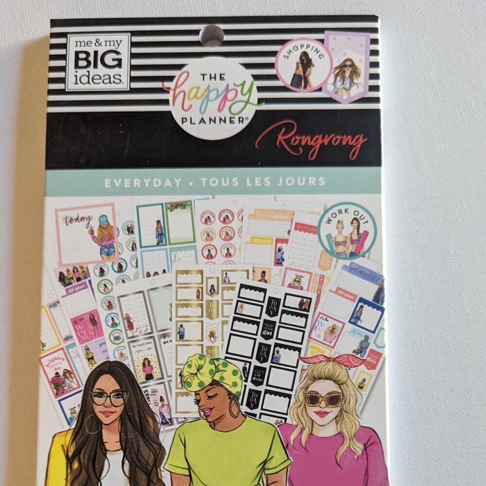 NWT Happy Planner Rong Rong 'Everyday' 571 pc Sticker Book Classic Fashion Fall